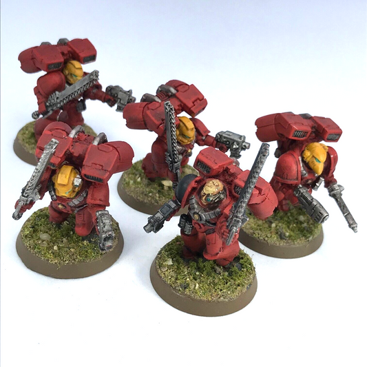 Blood Angels Assault Squad Space Marines - Painted - Warhammer 40K C3483