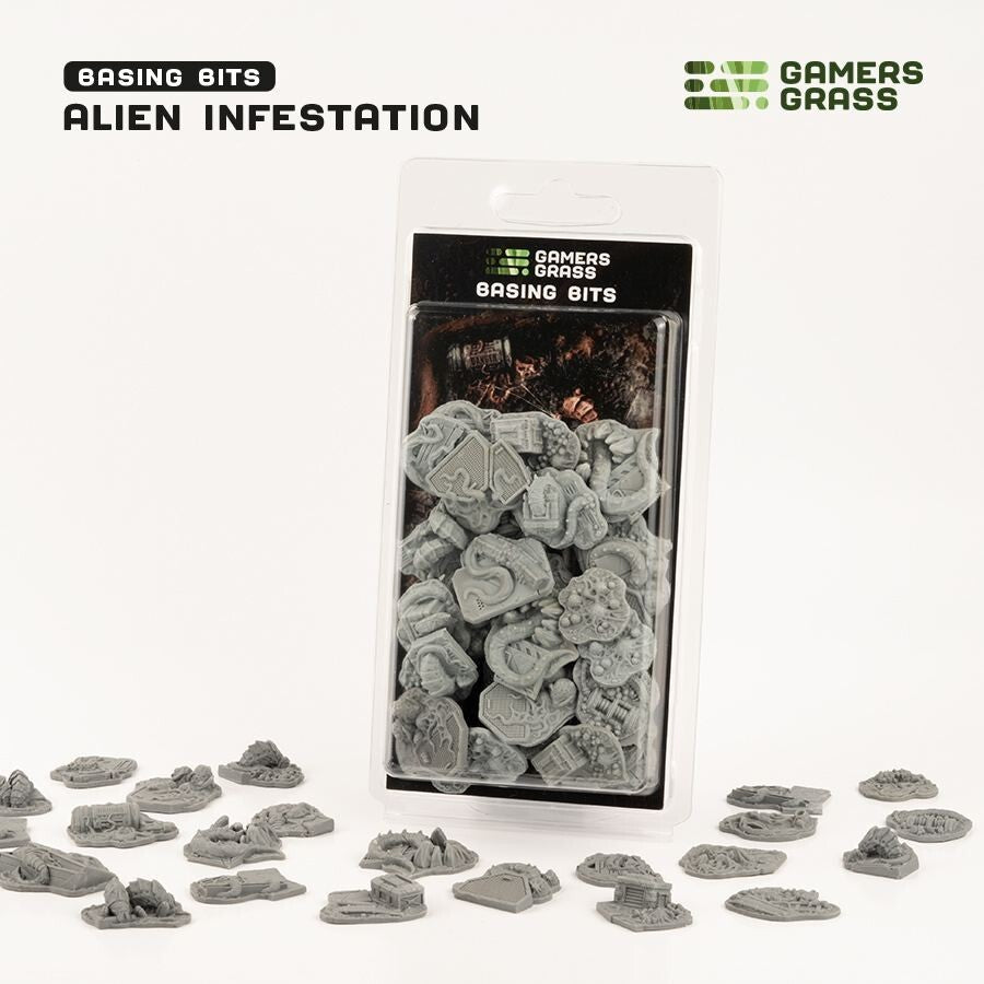 Alien Infestation - 1/56 / 28mm Scale Basing Bits - Brand New - Gamers Grass