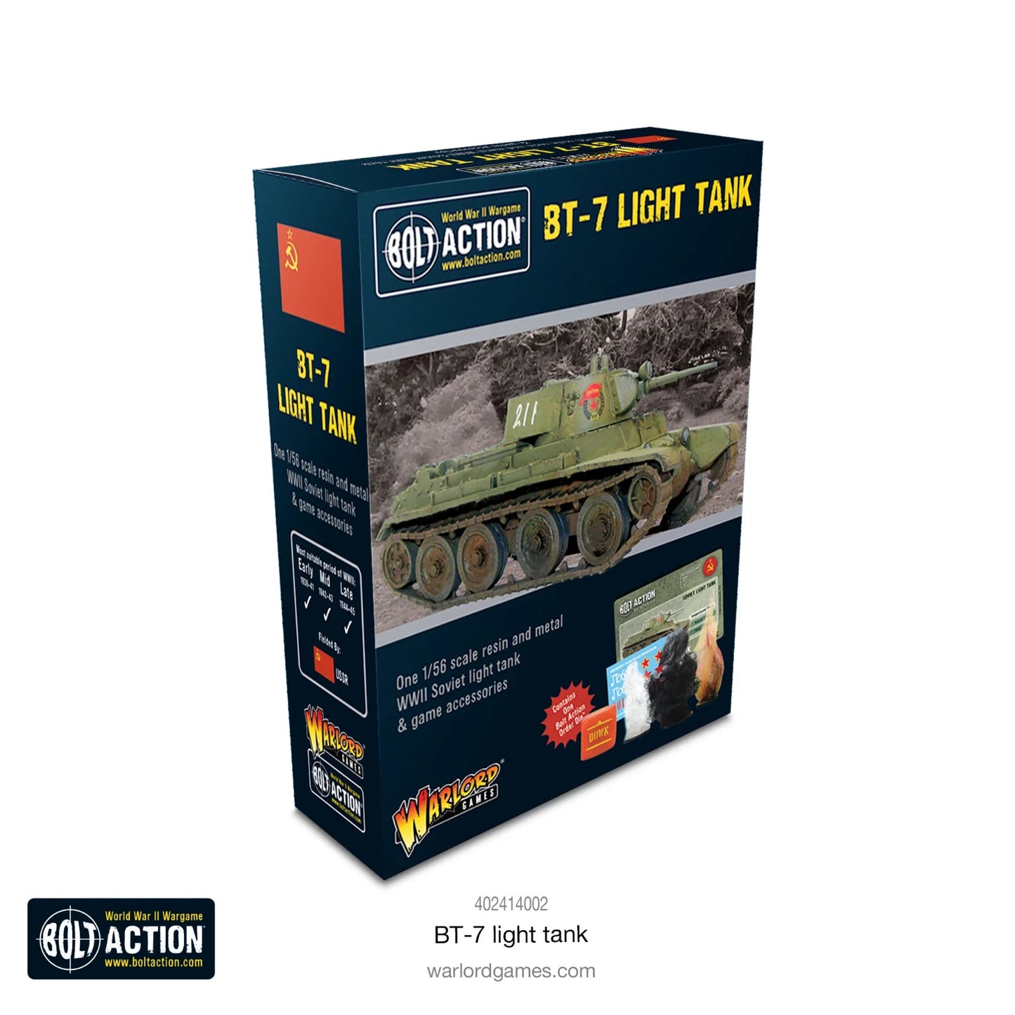 Soviet BT-7 Light Tank - Brand New - Warlord Games Bolt Action Miniatures
