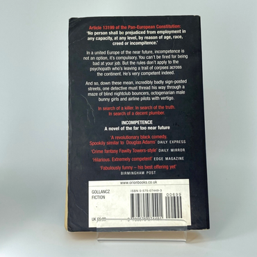 Incompetence - Rob Grant Paperback 2003 - Orion Books M672