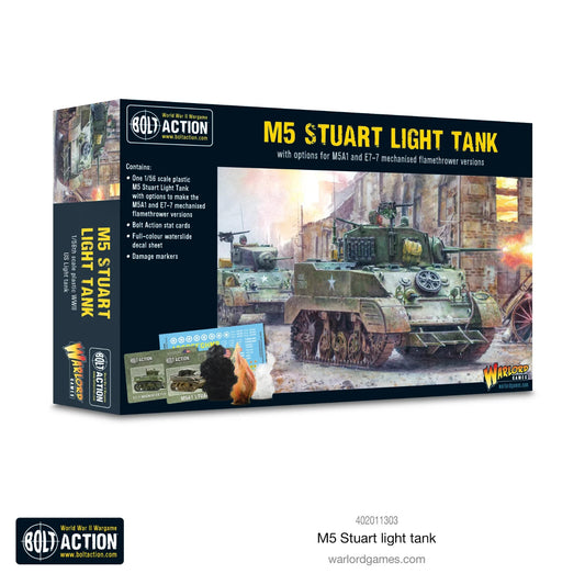 M5 Stuart Light Tank US - Brand New - Warlord Games Bolt Action Miniatures