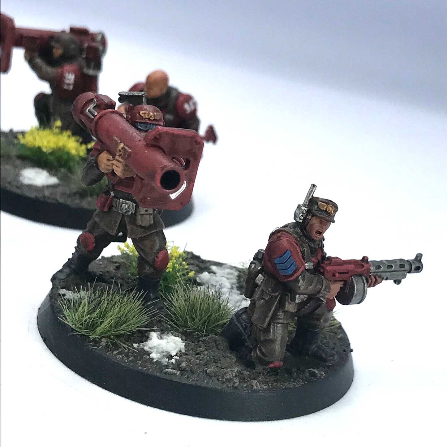 Imperial Guard Cadian Rocket Launcher Platoon - Painted - Warhammer 40K C2816