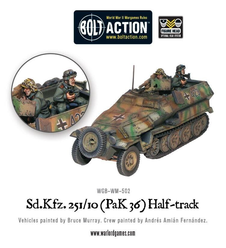 SD.KFZ 251/10 Half-Track (Pak 36) - Warlord Games Bolt Action Miniatures