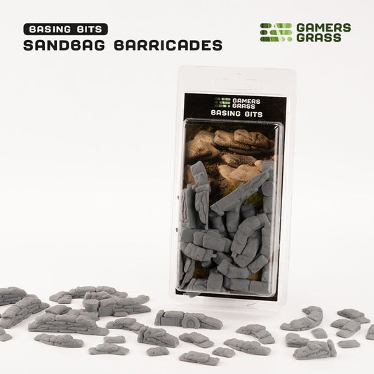 Sandbag Barricades - 1/56 / 28mm Scale Basing Bits - Brand New - Gamers Grass
