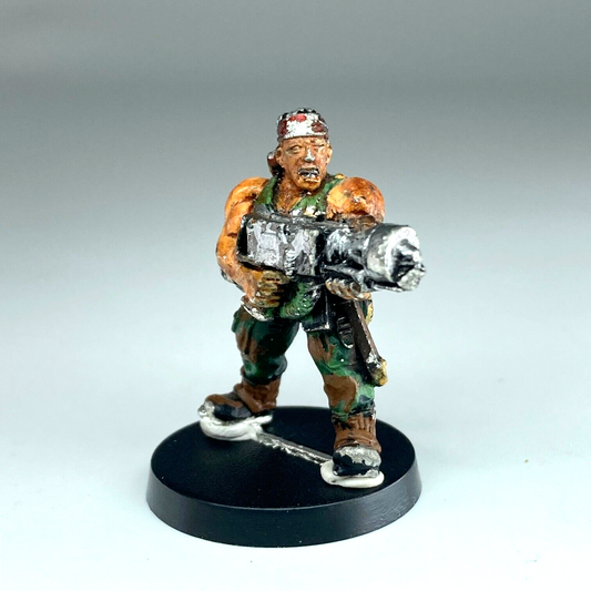 Guard With Flamer - Catachan Jungle Fighter - 2nd Ed Warhammer 40K Metal X7341