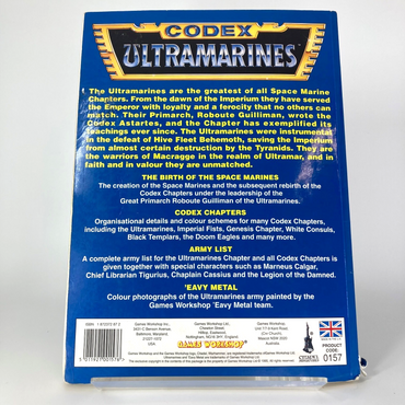 Ultramarines Codex - 2nd Edition Paperback - Warhammer 40K Games Workshop M1021