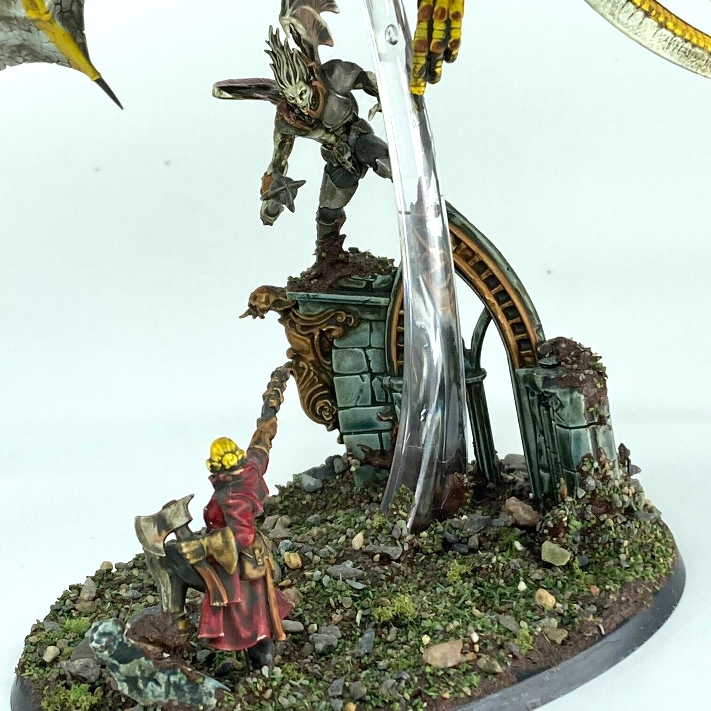 Vampire Lord Kitbash on Dragon - Warhammer Age of Sigmar Games Workshop (3)