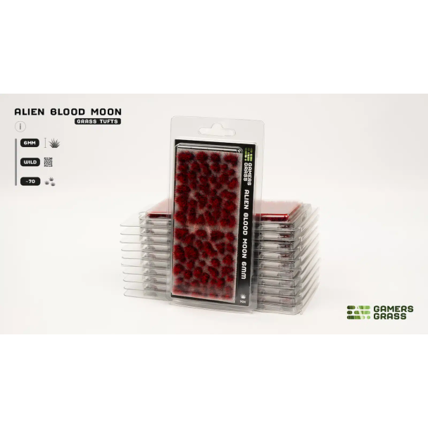 Alien Blood Moon Grass Tufts 6mm - Model Basing - Gamers Grass