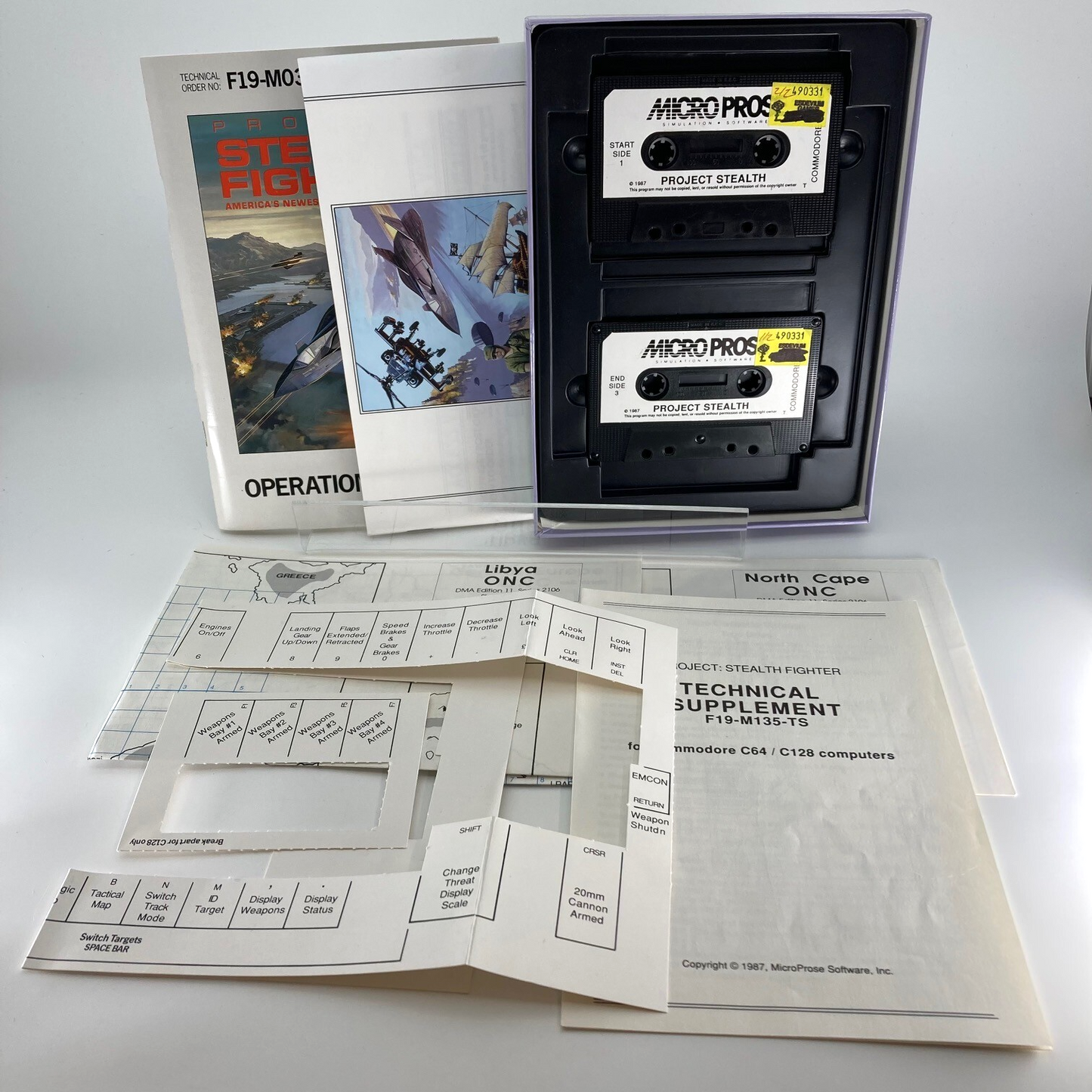 Project Stealth Fighter Micro-prose Commodore 64 Game W301
