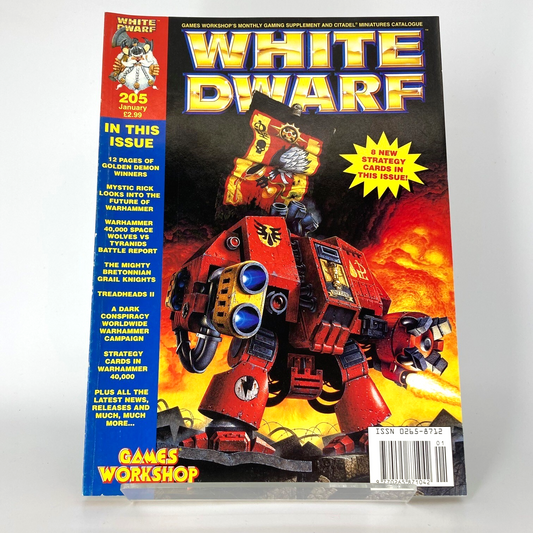 White Dwarf 205 Magazine Games Workshop Warhammer Fantasy 40,000 40K M1325