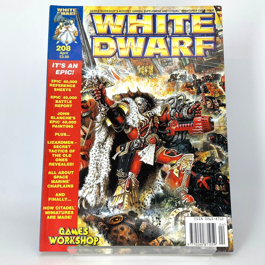 White Dwarf 208 Magazine Games Workshop Warhammer Fantasy 40,000 40K M1335
