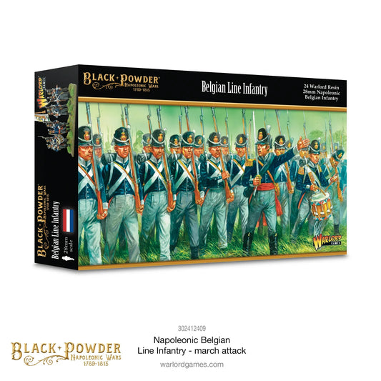Napoleonic Belgian Line Infantry - Warlord Games Black Powder Miniatures
