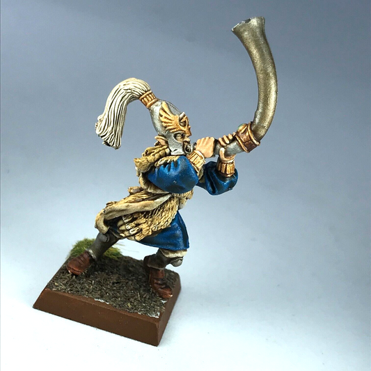 Classic Metal High Elves White Lion Musician Painted Warhammer Fantasy X11927