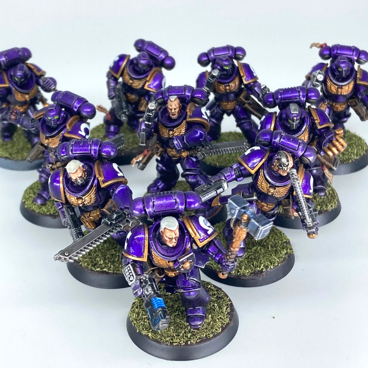 Primaris Assault Intercessors - Space Marines - Painted Warhammer 40K GW C5118