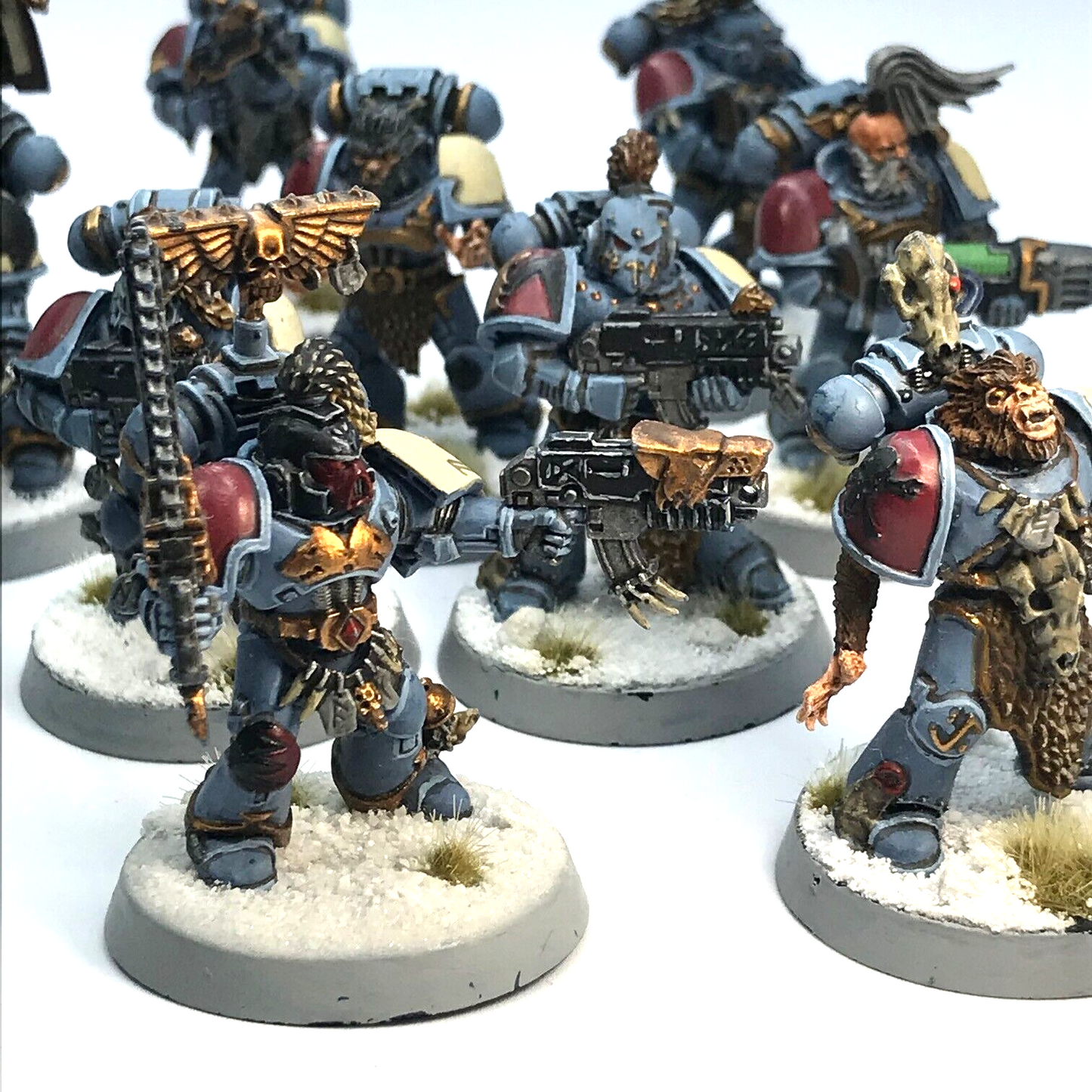 Space Wolves Squad Space Marines - Painted - Warhammer 40K C2911