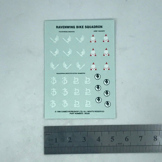 Classic Ravenwing Bike Squad Space Marines Transfer Sheet - Warhammer 40K T168