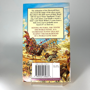 Moving Pictures Discworld Terry Pratchett 1990 Corgi 2nd Printing M1771