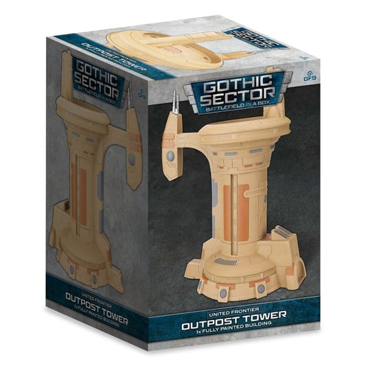 United Frontier Outpost Tower - Painted 1:56 Terrain - Brand New Gothic Sector