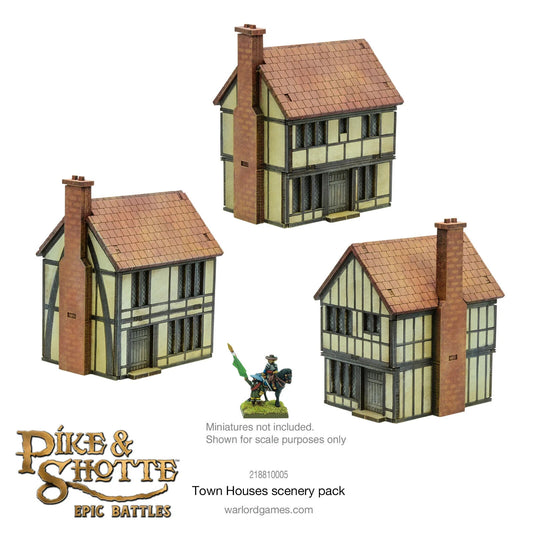Town Houses Scenery Pack - Pike & Shotte Epic Miniatures Warlord Games