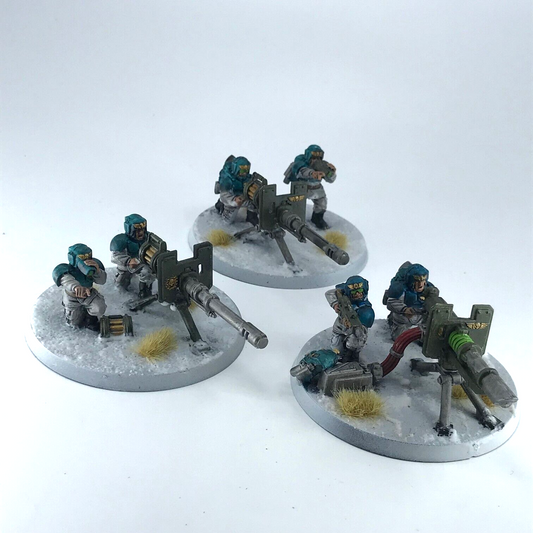 Cadian Heavy Weapon Squad Imperial Guard - Painted - Warhammer 40K C4449