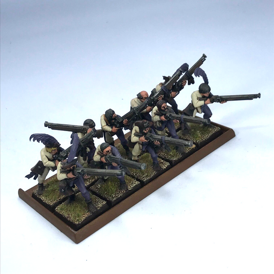 The Empire Handgunner Regiment & Tray - Warhammer Fantasy Classic Painted