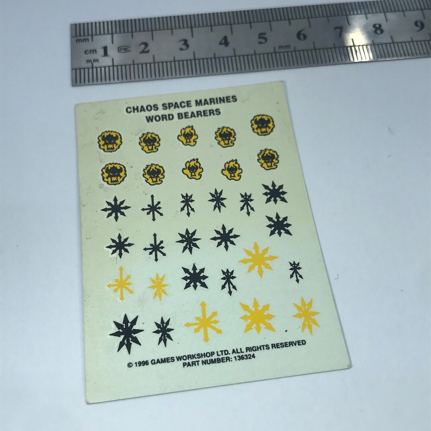 Thousand Sons Transfer Decals (2 Sheets) – Warhammer 40K Chaos Space Marines