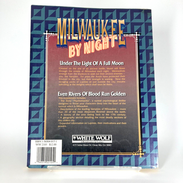 Milwaukee By Night - Vampire: The Masquerade Source Book - White Wolf M176