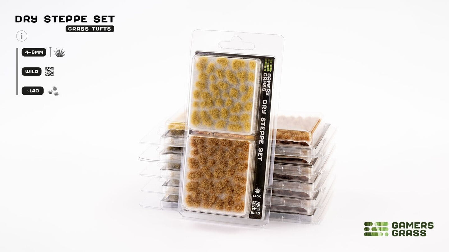 Dry Steppe Grass Tufts Set - Model Basing - Gamers Grass