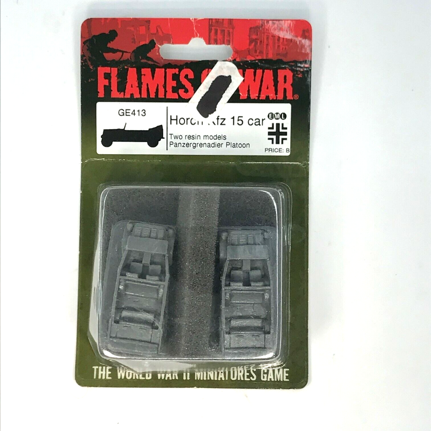 Metal Axis Horch Kfz 15 Car Blister - Flames of War C345