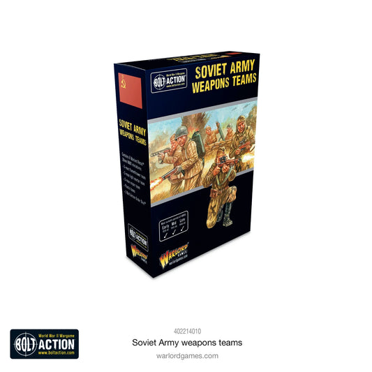 Soviet Army Weapons Teams - Brand New - Warlord Games Bolt Action Miniatures