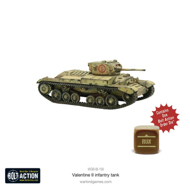 British Valentine II Infantry Tank - Warlord Games Bolt Action Miniatures