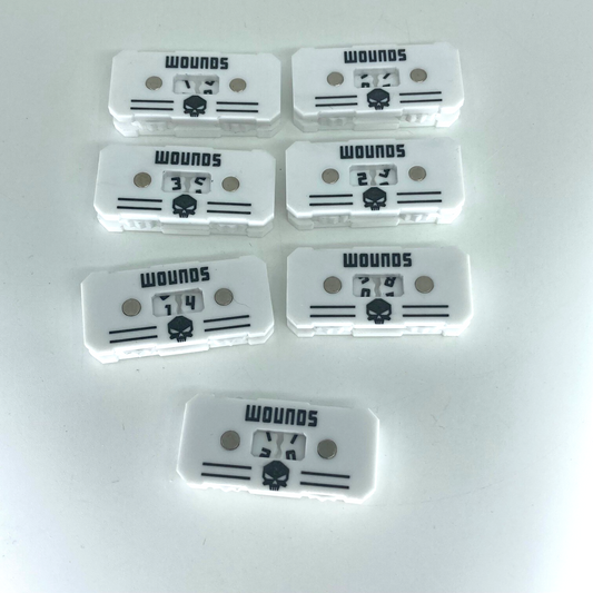 Magnetic Wound Trackers - Suitable For Miniature Wargaming X16578