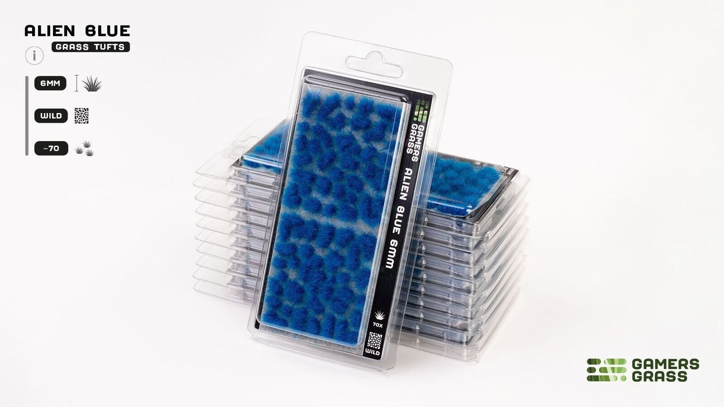 Alien Blue Grass Tufts 6mm - Model Basing - Gamers Grass