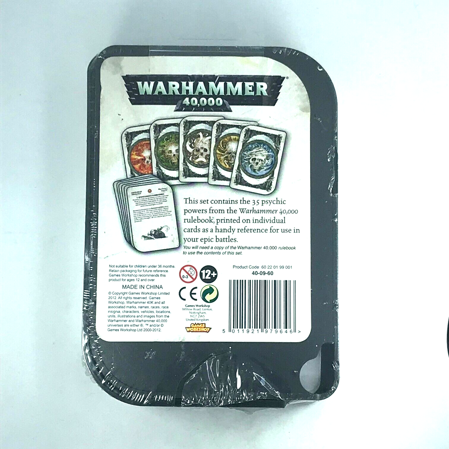 Psychic Disciplines Power Cards - Sealed - Warhammer 40K C1572