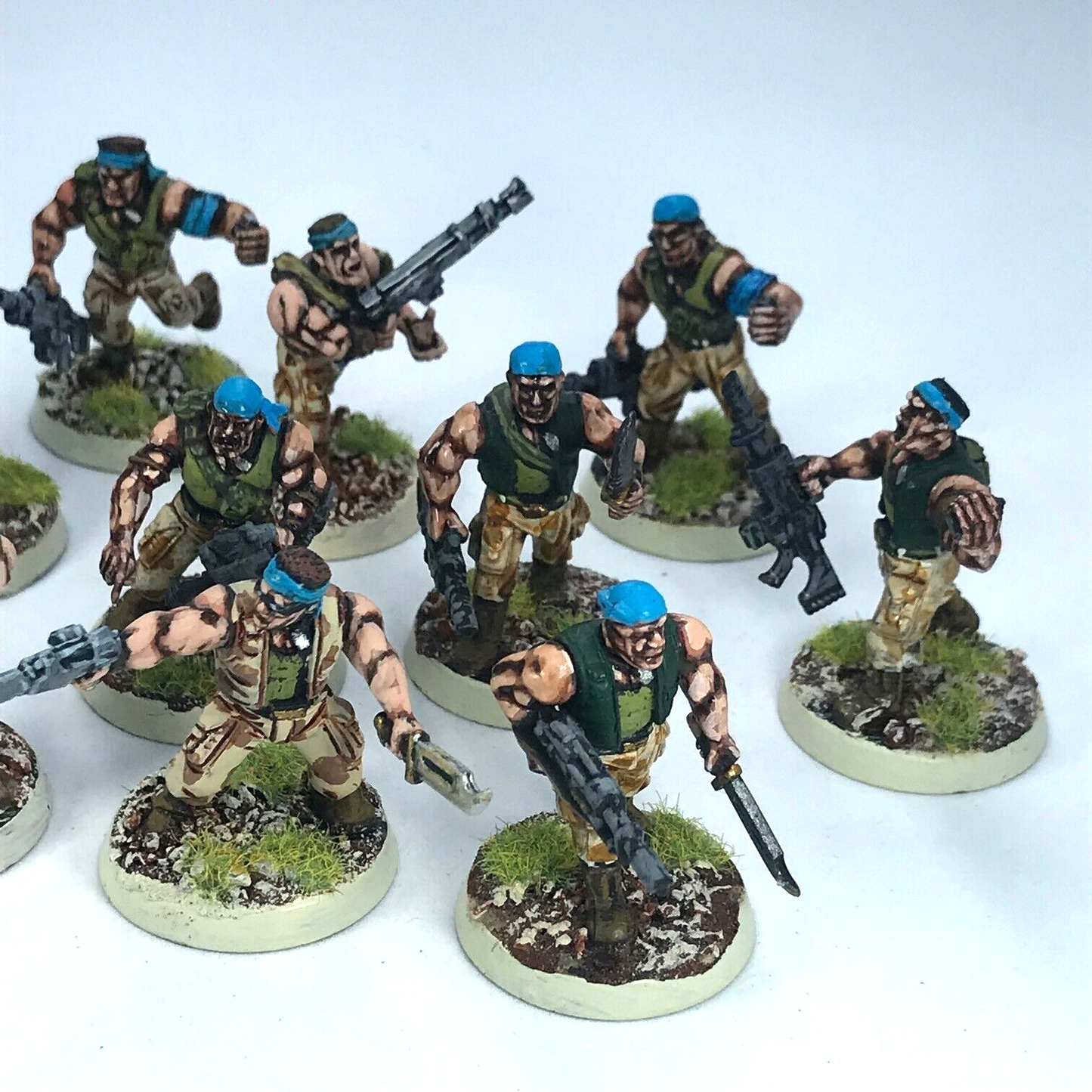 Imperial Guard Catachan Section Squad - Painted - Warhammer 40K C1956