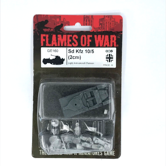 WW2 Axis German Sd Kfz 10/5 AA Anti-Aircraft Truck Blister - Flames of War C2348