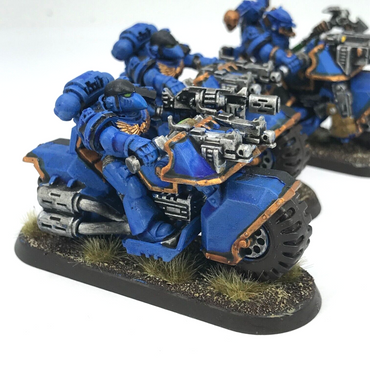 Space Marine Bike Squad - Painted - Warhammer 40K C2706