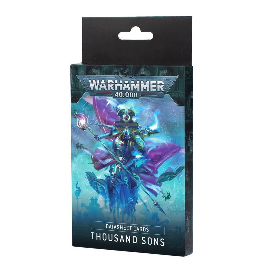 Pre-Order: Thousand Sons Datasheet Cards - Brand New - Warhammer 40K Games Workshop