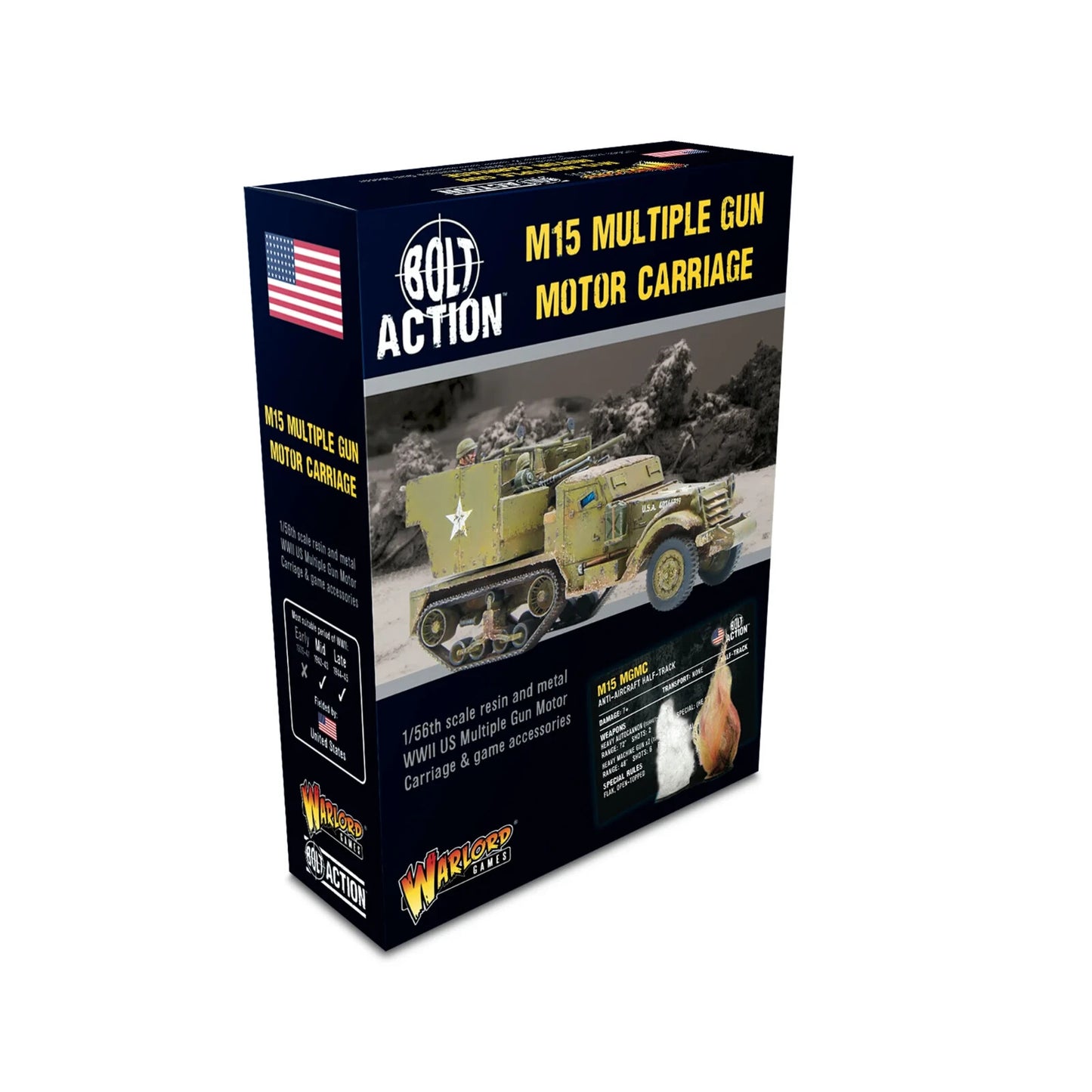 M15 Multiple Gun Motor Carriage US - Warlord Games Bolt Action Miniatures