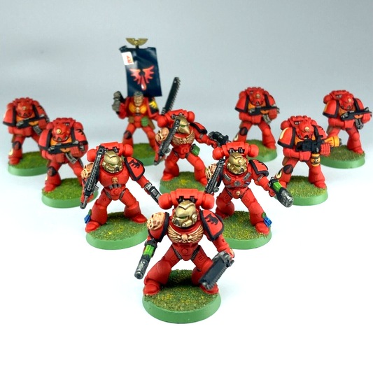 Tactical Squad - Blood Angels - Painted - Warhammer 40K GW Part Metal C5243