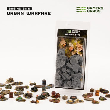 Urban Warfare - 1/56 / 28mm Scale Basing Bits - Brand New - Gamers Grass