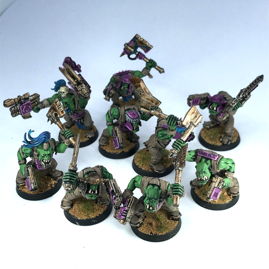 Classic Space Ork Boy Mob - Painted - Warhammer 40K C3649