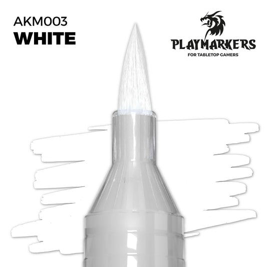 White - Playmarker - Brand New - Acrylic Paint Pens AK Interactive