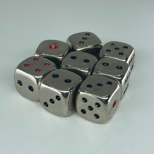 Metal Dice Set - D6 Dice - Suitable For Wargamming Unbranded Dice X16560