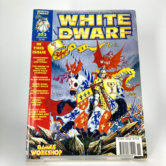 White Dwarf 203 Magazine Games Workshop Warhammer Fantasy 40,000 40K M1587