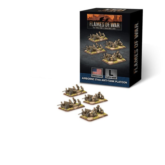 American Airborne 57mm Anti-Tank Platoon - Late-War - Brand New - Flames of War