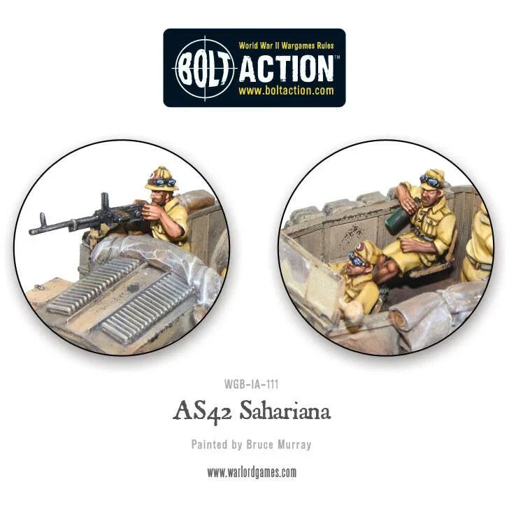 Italian AS43 Sahariana - Brand New - Warlord Games Bolt Action Miniatures
