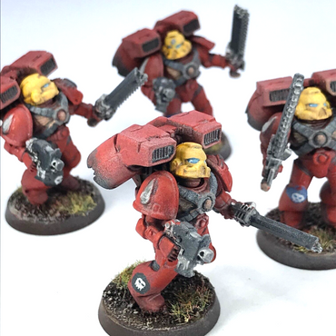Classic Blood Angels Assault Squad Space Marines - Painted - Warhammer 40K C3737