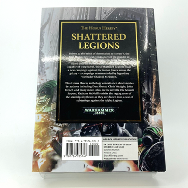 Shattered Legions Laurie Goulding Hardback 2017 Black Library Horus Heresy M1724