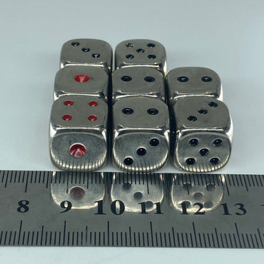 Metal Dice Set - D6 Dice - Suitable For Wargamming Unbranded Dice X16560
